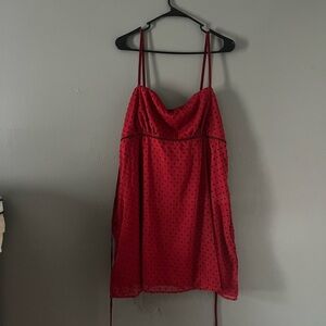 Red Hollister Polka Dot Dress
